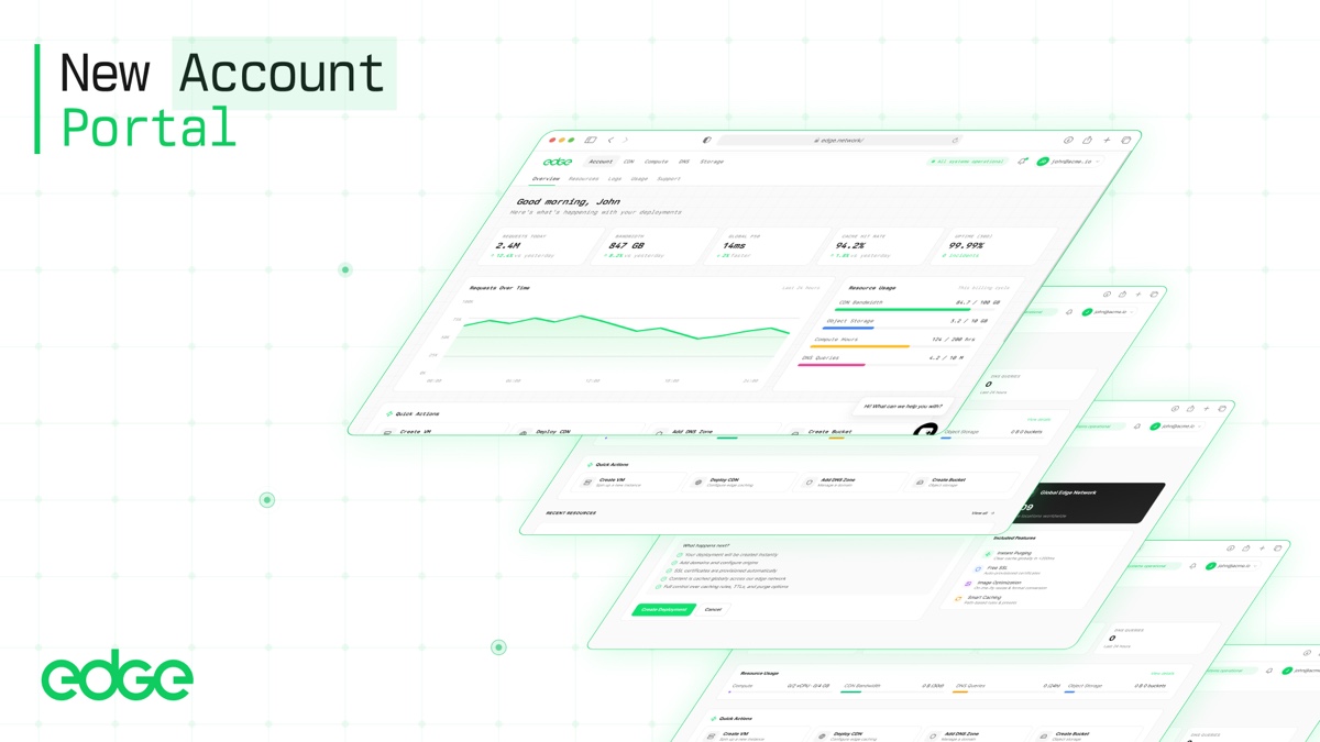 The new Edge account portal